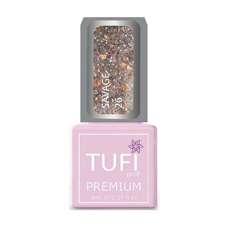 Гель-лак для нігтів Tufi profi Premium Savage 26 Світловідбивний Каїр, 8 мл